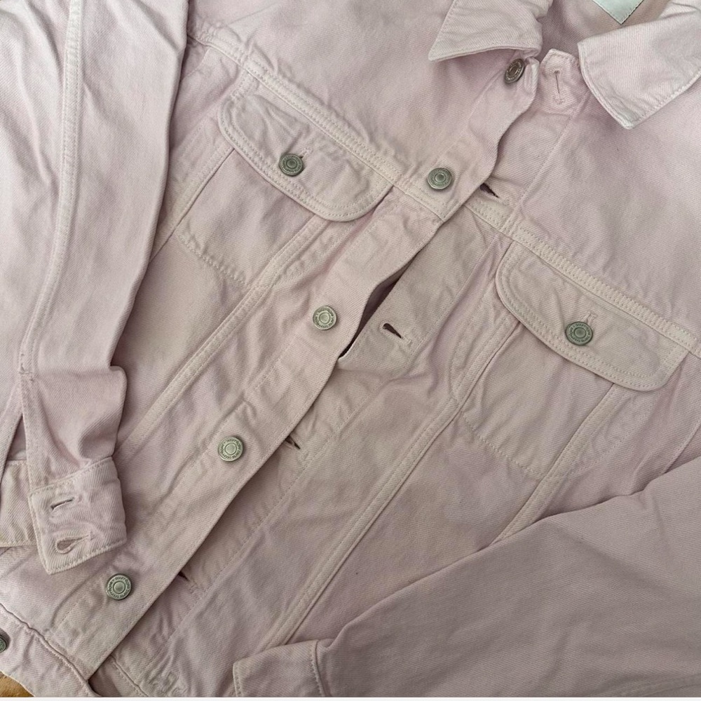 Courrèges Light Pink Jean Jacket - Picture 4 of 5